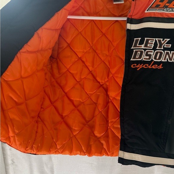 Harley Davidson Motorcycles Kids / Toddler Faux Black Leather Jacket - Sz 4 - Picture 5 of 11